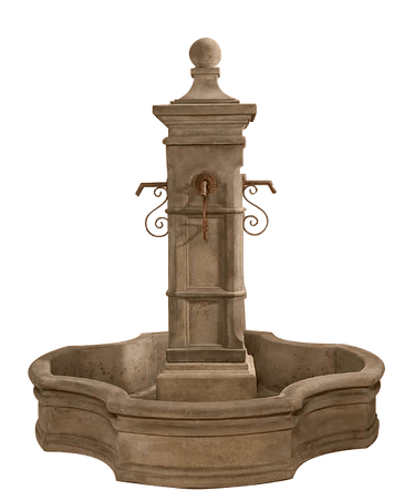 Aquitaine Pond Outdoor Cast Stone Garden Fountain W/ 70
